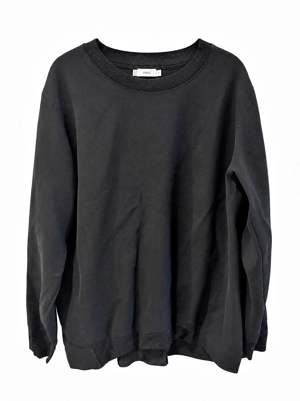 Vince Black Long Sleeve Top Size Medium
